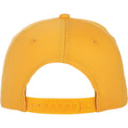 Composite Structured Ball Cap with Seamless Front Embroidery - Yellow - Back Flat