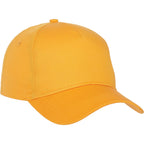 Composite Structured Ball Cap with Seamless Front Embroidery - Yellow - Flat 2