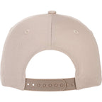 Composite Structured Ball Cap with Seamless Front Transfer - Sandstone - Back Flat