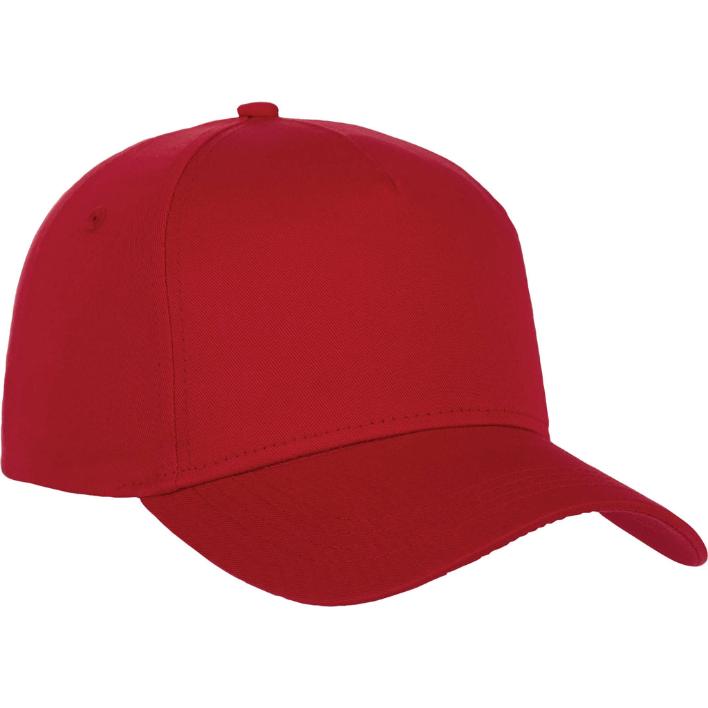 Composite Structured Ball Cap with Seamless Front Transfer - Team Red - Flat 2