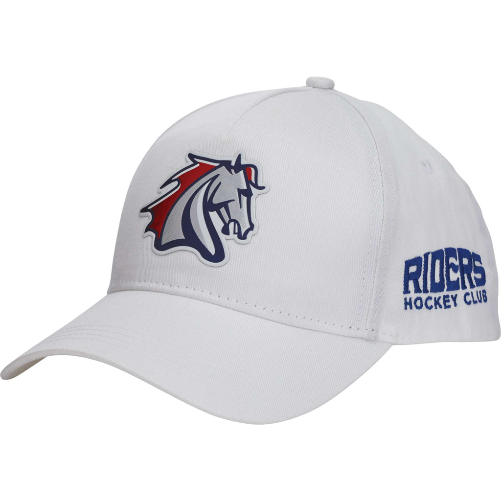 Composite Structured Ball Cap with Seamless Front Transfer - White - Flat 2