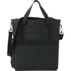 Computer Tote in Recycled Polyester Transfer - Black - Back