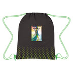 Connect the Dots Drawstring Bag, Non-Woven - Colorbrite