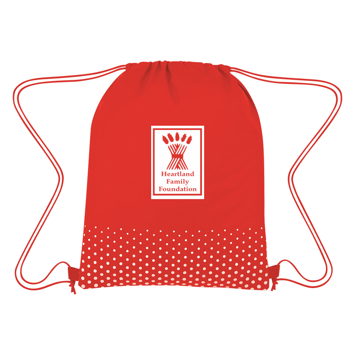 Connect the Dots Drawstring Bag, Non-Woven - Silk Screen