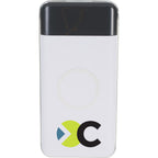 Constant Wireless Power Bank with Battery Display, 10,000 mAh - White - Front 2