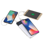 Constant Wireless Power Bank with Battery Display, 10,000 mAh - White - Photo 2