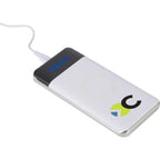 Constant Wireless Power Bank with Battery Display, 10,000 mAh - White - Photo