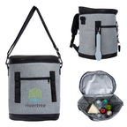 Cooler Backpack, Happy Camper - Gray - Colorbrite