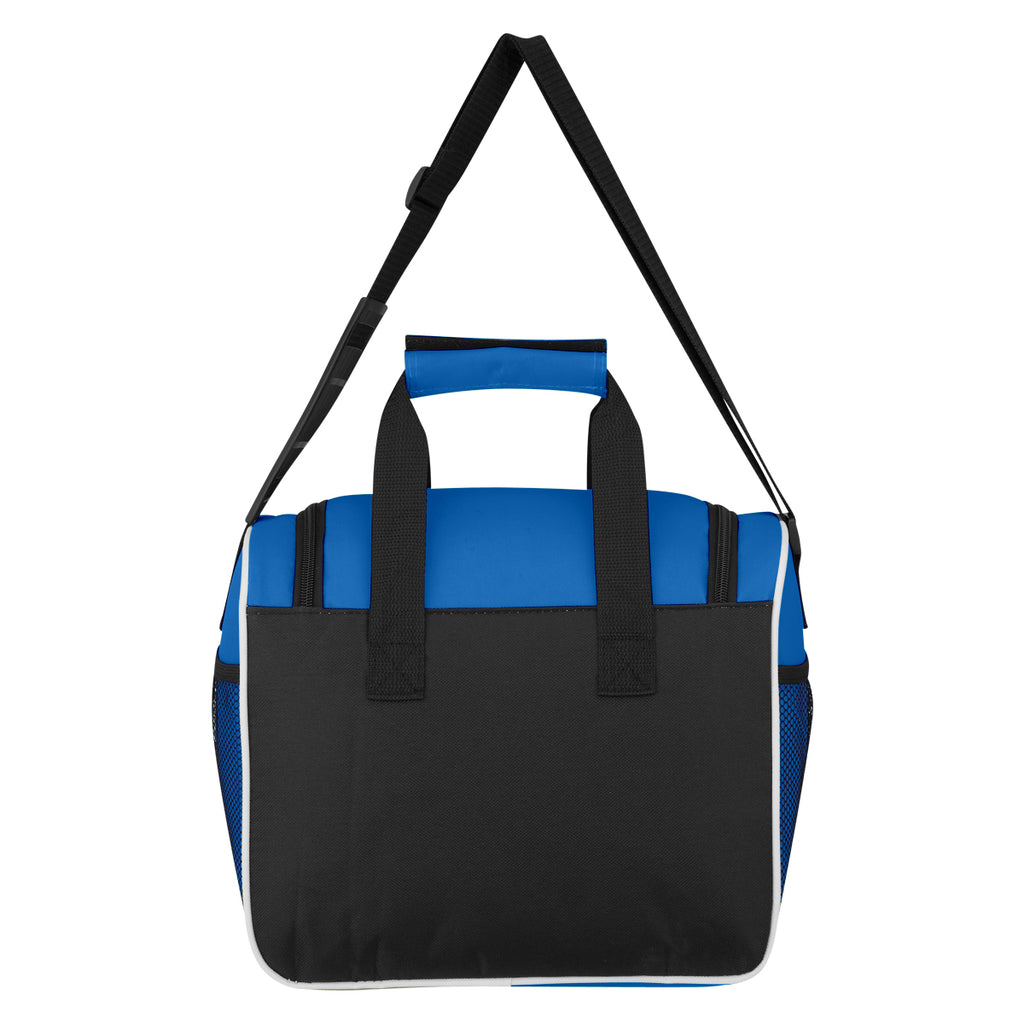 Cooler Bag with Mesh Accent - Blue - Back_Blank