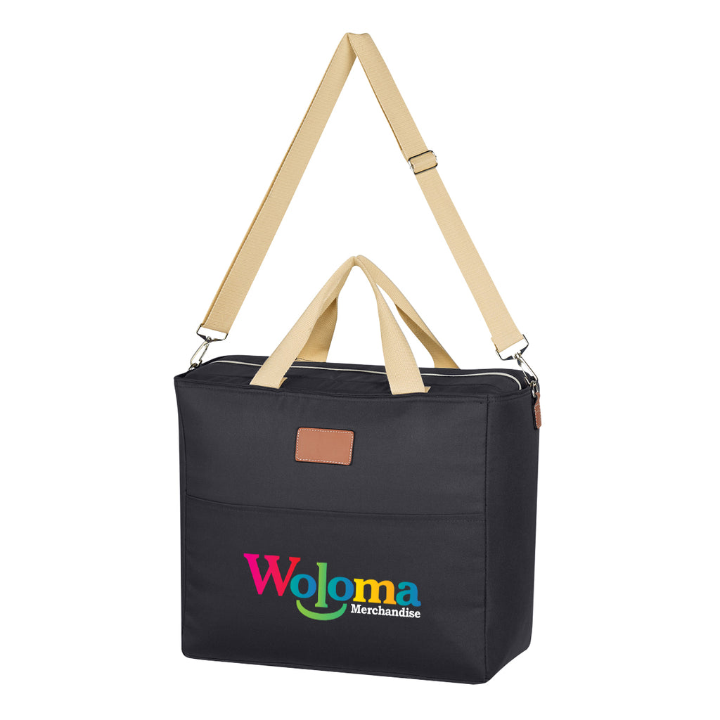 Cooler Tote Bag, Hefty - Black - Colorbrite