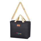 Cooler Tote Bag, Hefty - Black - Embroidery