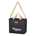 Cooler Tote Bag, Hefty - Black - Silk Screen
