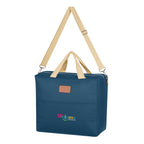 Cooler Tote Bag, Hefty - Navy - Embroidery