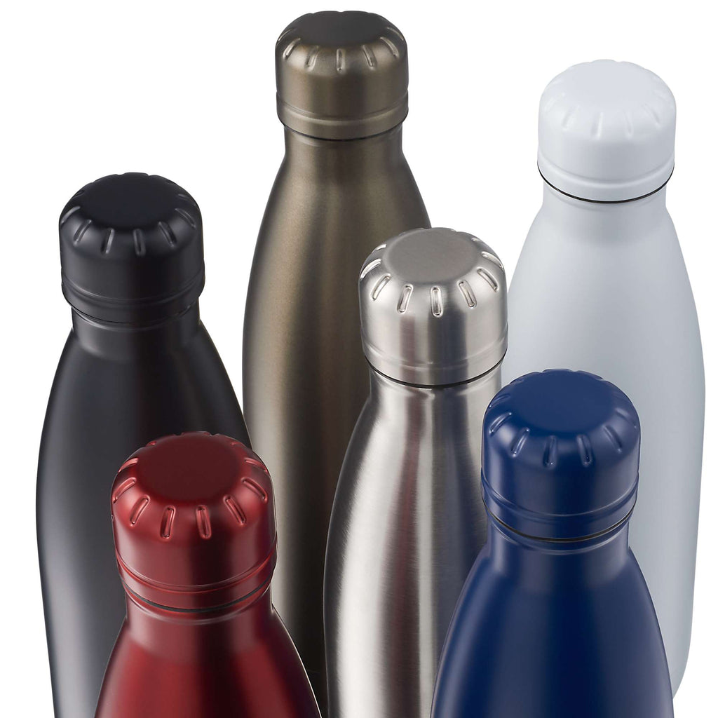Copper Lined Vacuum Bottle, 17 oz Full Color - Black - Group Top