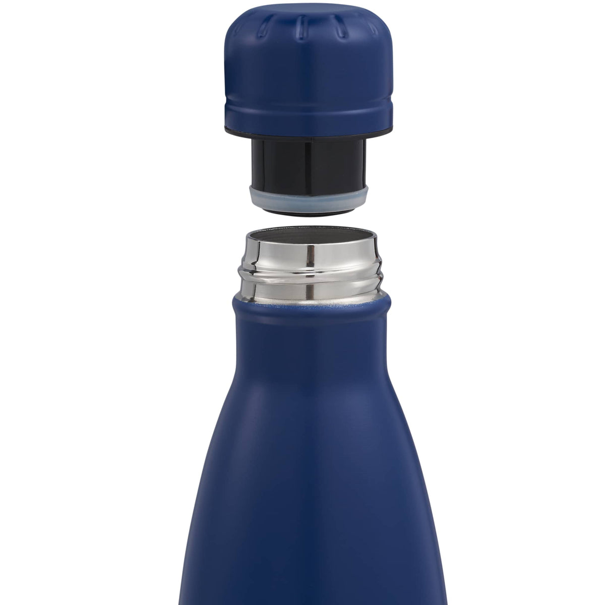 Copper Lined Vacuum Bottle, 17 oz Full Color - Navy - Detail