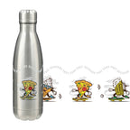 Copper Lined Vacuum Bottle, 17 oz Full Color - Silver - Front 3