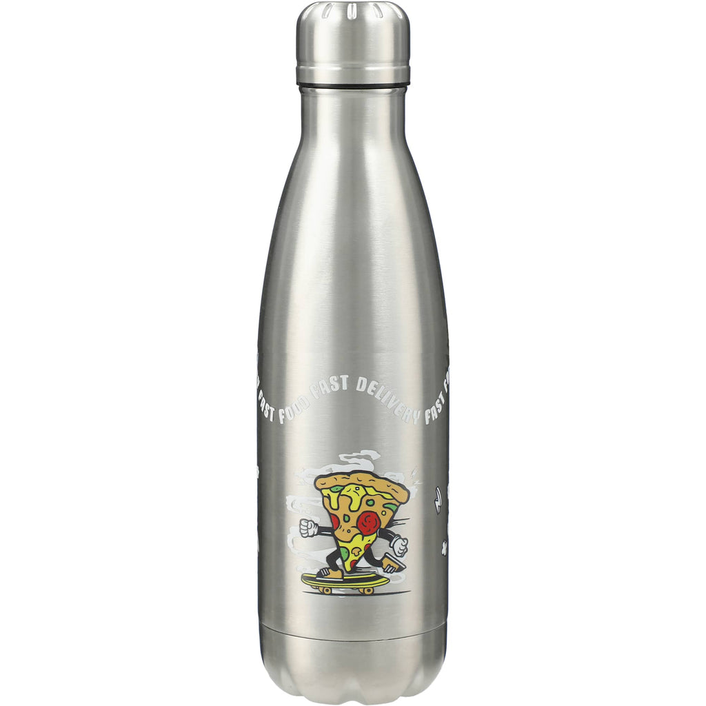 Copper Lined Vacuum Bottle, 17 oz Full Color - Silver - Front