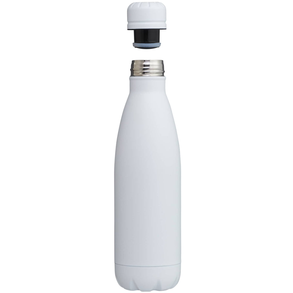 Copper Lined Vacuum Bottle, 17 oz Full Color - White - Front 3