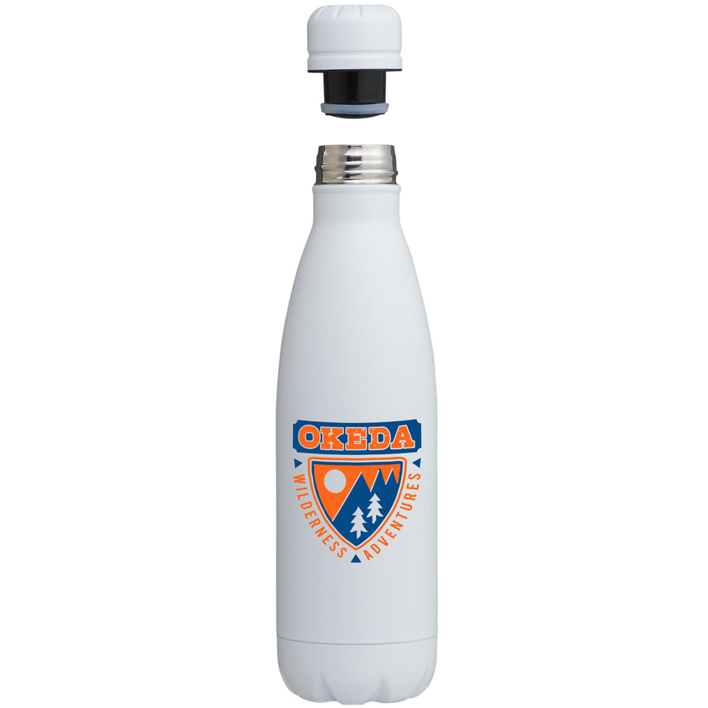 Copper Lined Vacuum Bottle, 17 oz Full Color - White - Photo