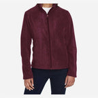 CORE365 Women's Journey Fleece Jacket Full Color - Burgundy - On Model Front
