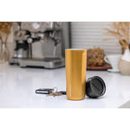 Corkcicle Commuter Cup, Spill Proof, 17 oz Laser Engraving - Gold - View 10