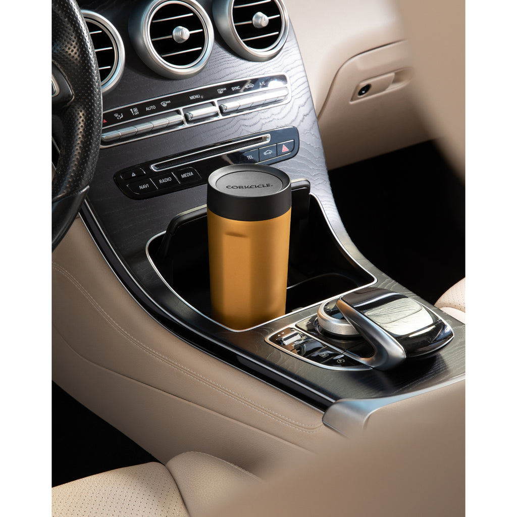 Corkcicle Commuter Cup, Spill Proof, 17 oz Laser Engraving - Gold - View 11