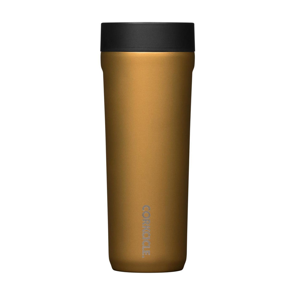 Corkcicle Commuter Cup, Spill Proof, 17 oz Laser Engraving - Gold - View 6
