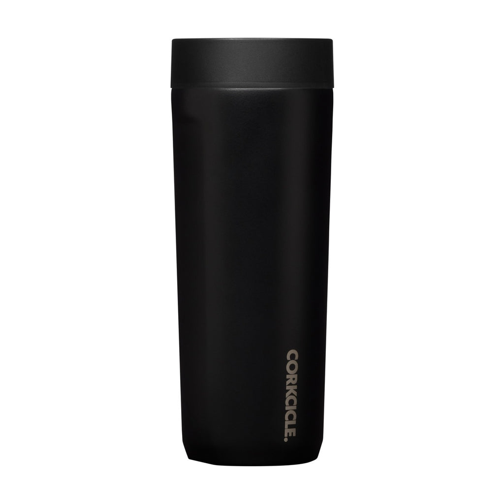 Corkcicle Commuter Cup, Spill Proof, 17 oz Laser Engraving - Matte Black - View 4