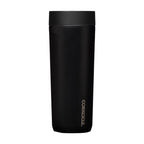 Corkcicle Commuter Cup, Spill Proof, 17 oz Laser Engraving - Matte Black - View 4