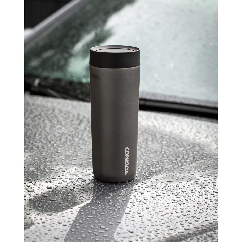 Corkcicle Commuter Cup, Spill Proof, 17 oz Laser Engraving - Slate - View 9