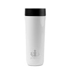 Corkcicle Commuter Cup, Spill Proof, 17 oz Laser Engraving - White - View 1