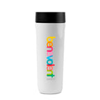 Corkcicle Commuter Cup, Spill Proof, 17 oz Laser Engraving - White - View 3