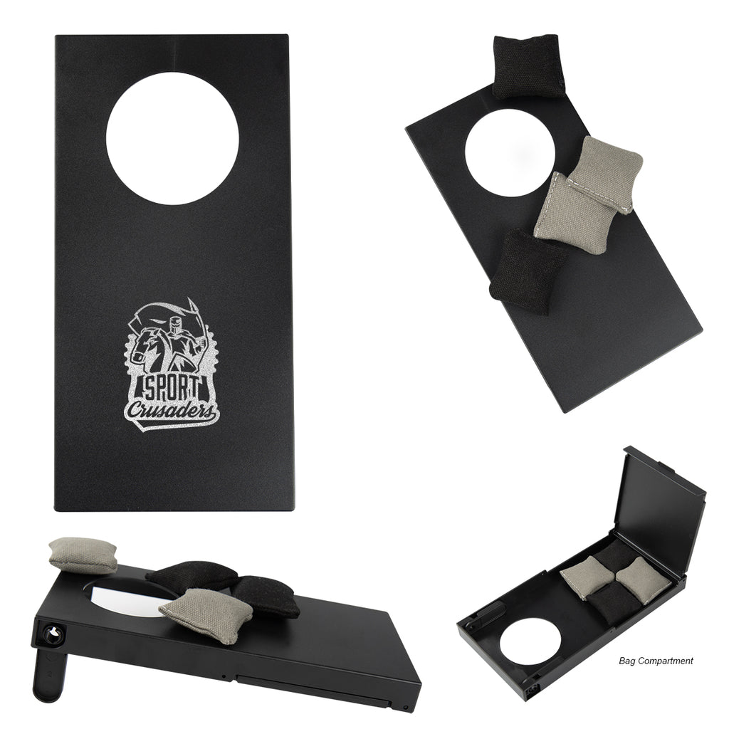 Corn Hole Game, Mini - Black - Silk Screen