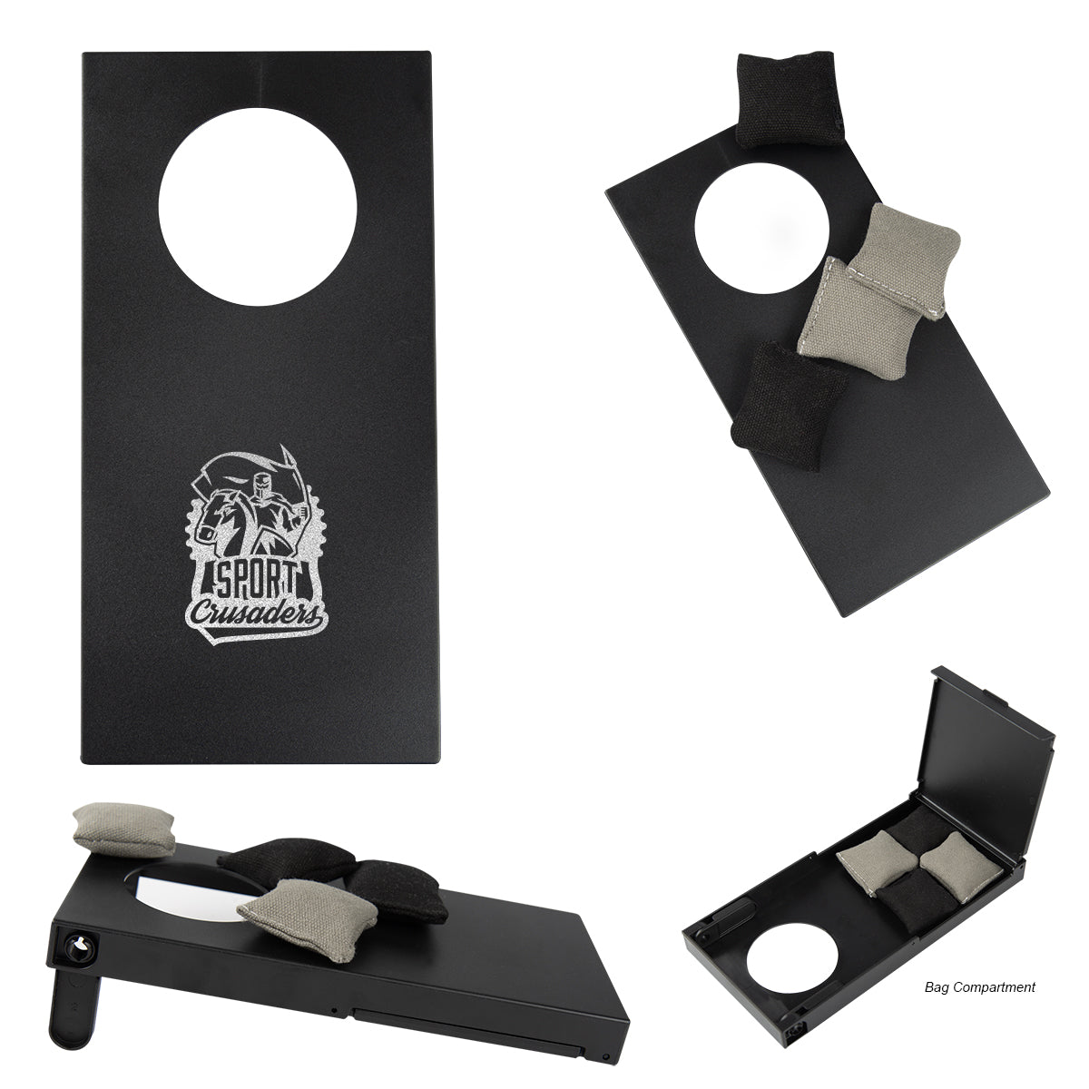 Corn Hole Game, Mini - Black - Silk Screen