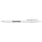 Cougar Click Ballpoint Pen in Translucent and Solid Colors - Silver - Front