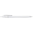 Cougar Click Ballpoint Pen in Translucent and Solid Colors - Silver - Left Side