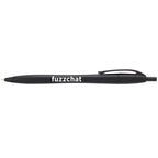 Cougar Click Ballpoint Pen in Translucent and Solid Colors - Solid Black - Front