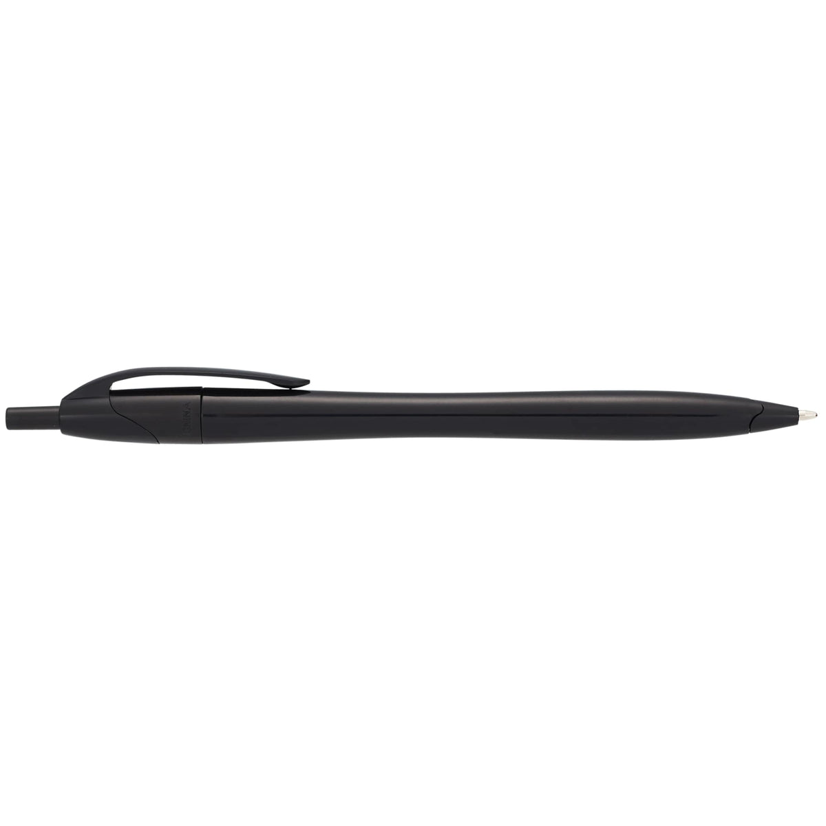 Cougar Click Ballpoint Pen in Translucent and Solid Colors - Solid Black - Left Side