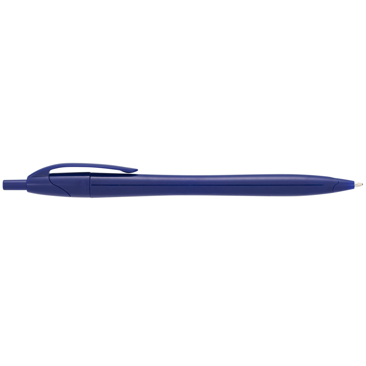Cougar Click Ballpoint Pen in Translucent and Solid Colors - Solid Blue - Left Side