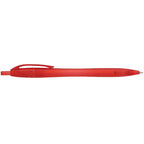 Cougar Click Ballpoint Pen in Translucent and Solid Colors - Translucent Red - Left Side
