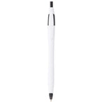 Cougar Click Ballpoint Pen in Translucent and Solid Colors - White w Black Trim - Photo