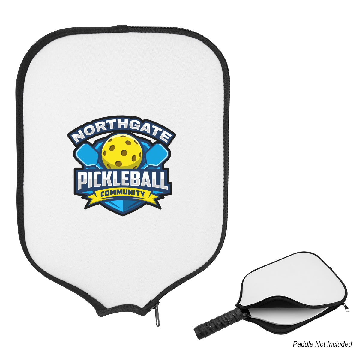 Cover for a Pickleball Paddle - Black - Colorbrite