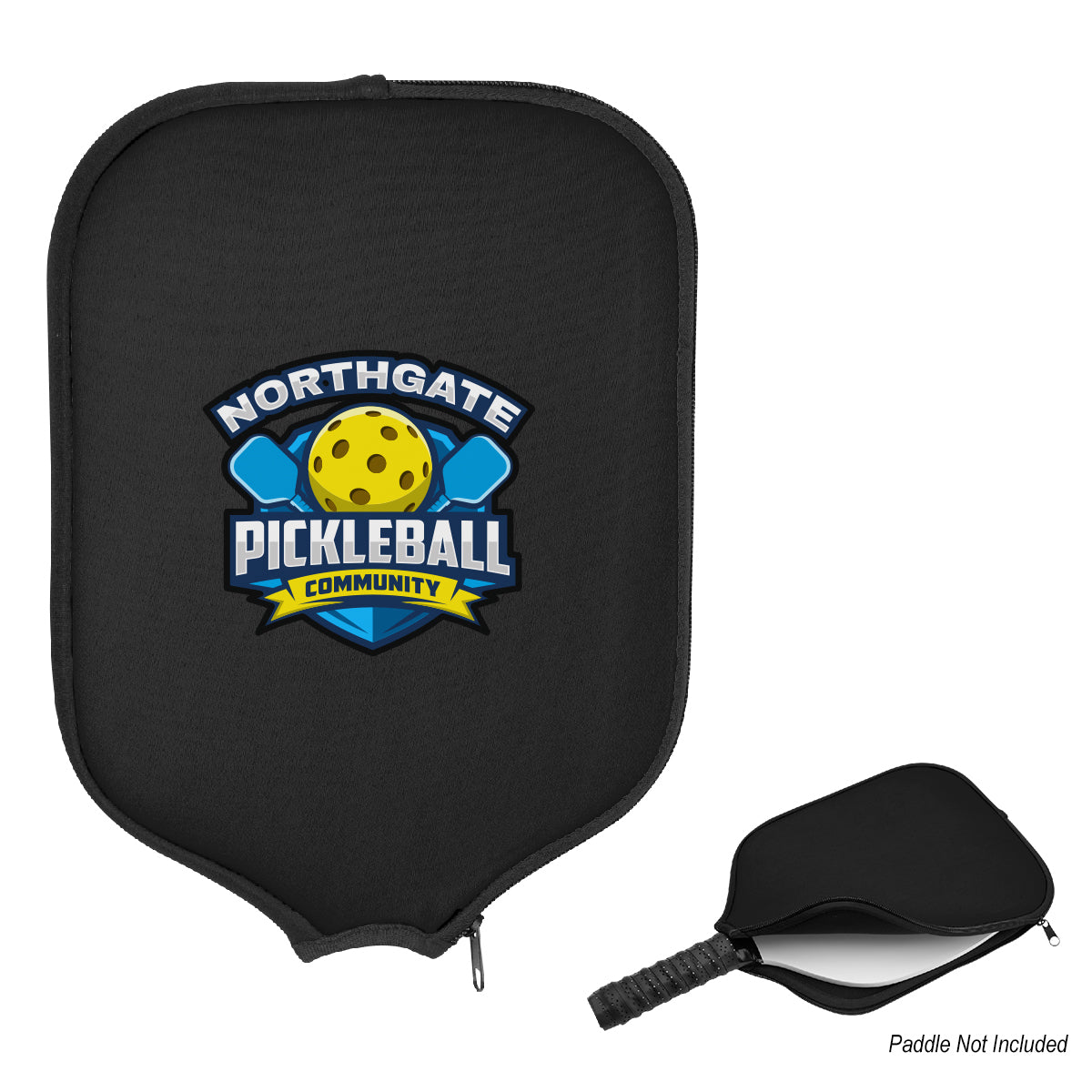 Cover for a Pickleball Paddle - Black - Colorbrite