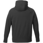 Coville Knit Hoodie with Thumb Holes for Men Embroidery - Black - Back Flat