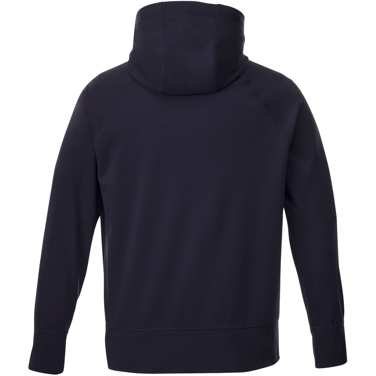 Coville Knit Hoodie with Thumb Holes for Men Embroidery - Navy - Back Flat