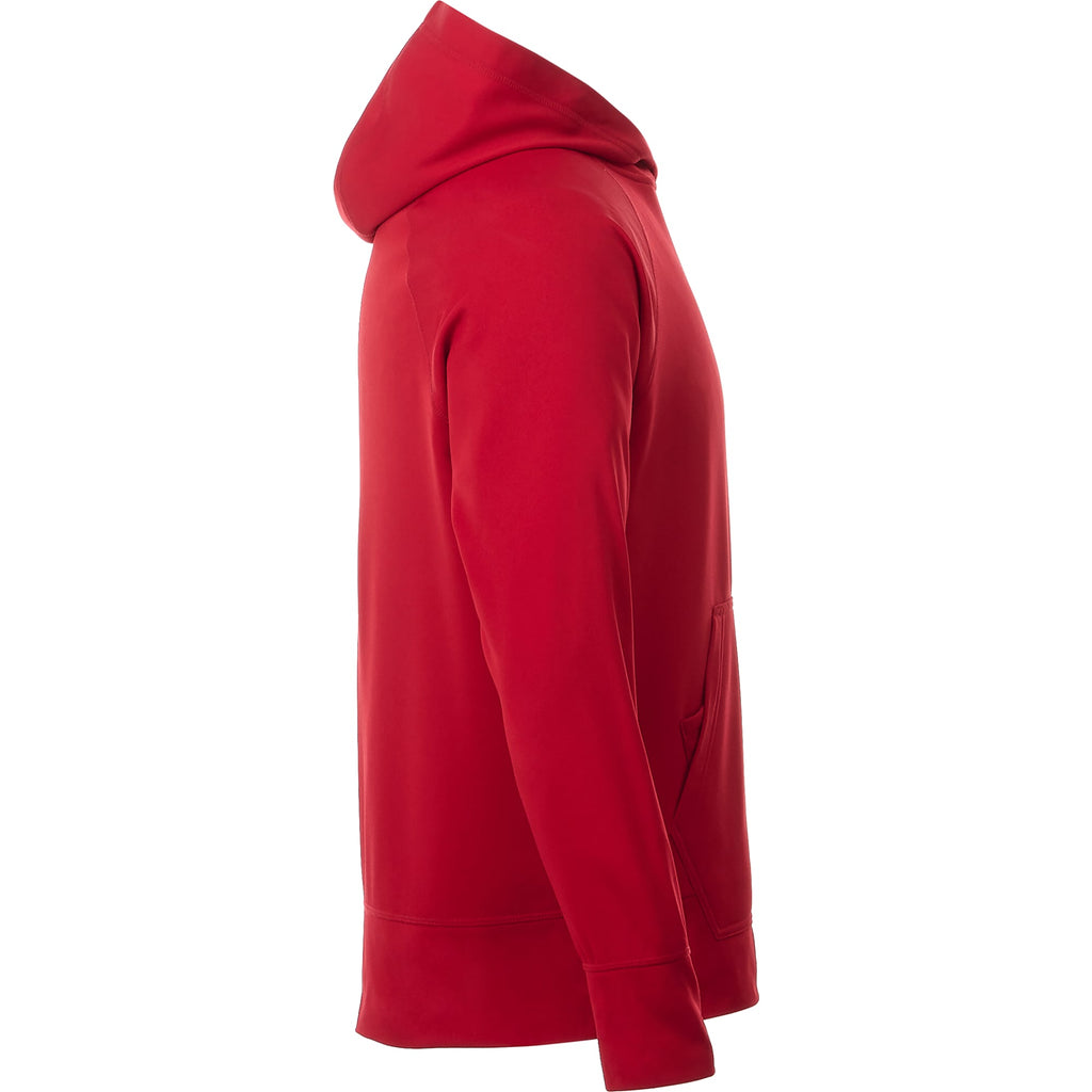 Coville Knit Hoodie with Thumb Holes for Men Embroidery - Team Red - Right Side