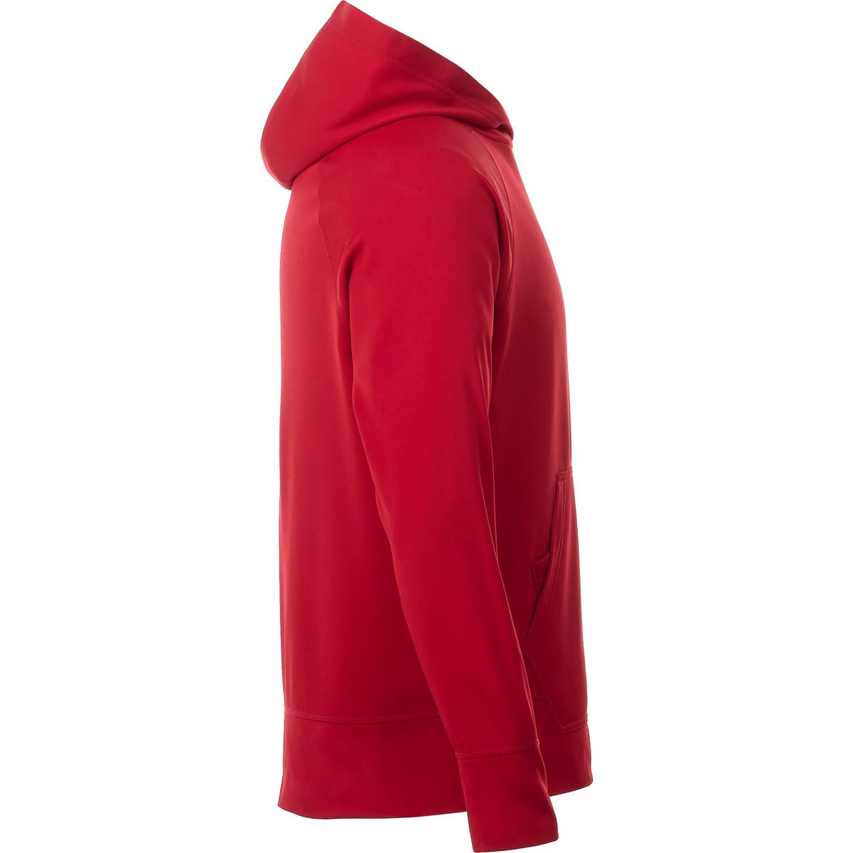 Coville Knit Hoodie with Thumb Holes for Men Embroidery - Team Red - Right Side