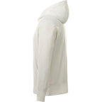 Coville Knit Hoodie with Thumb Holes for Men Embroidery - Whte - Left Side