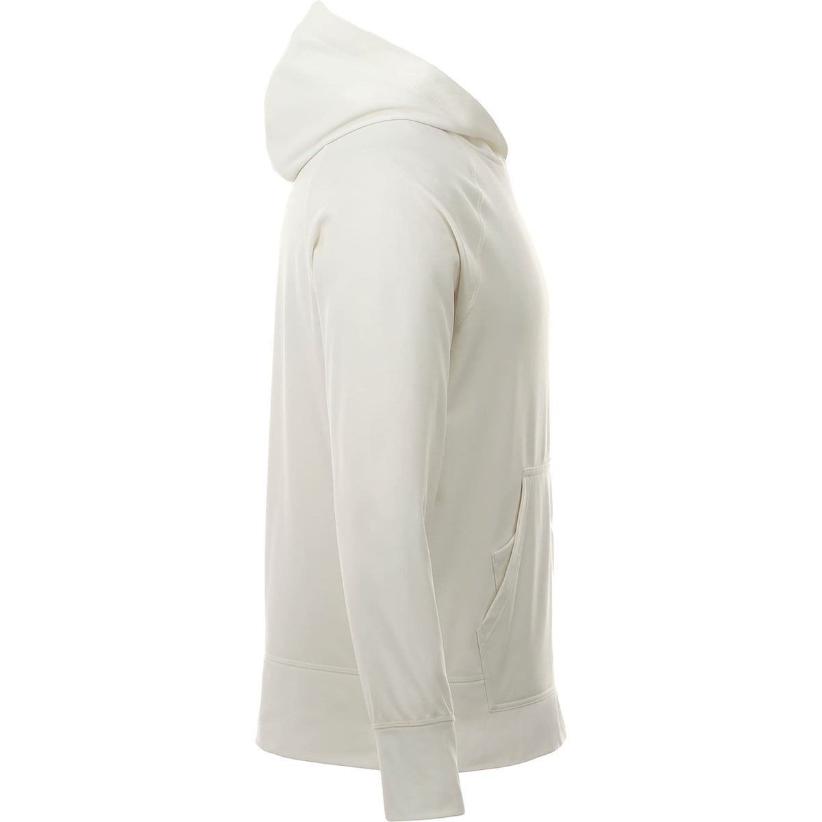 Coville Knit Hoodie with Thumb Holes for Men Embroidery - Whte - Right Side