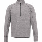 Crane Performance Knit Half Zip with Thumb Holes for Men Transfer - Heather Charcoal - Front